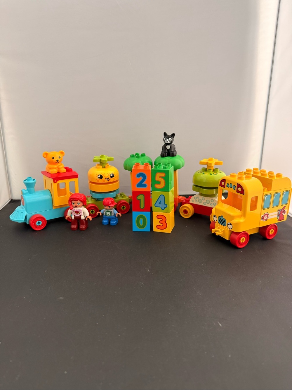 LEGO Duplo Train School Bus People Lot